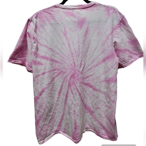 CHER Pink Tie Dye 100% Cotton Graphic Music T-Shirt - Picture 2 of 6